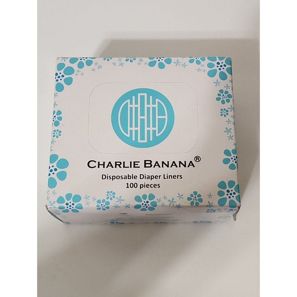 NEW Charlie Banana - Disposable Diaper Liners 100 pieces 100% Rayon from Bamboo